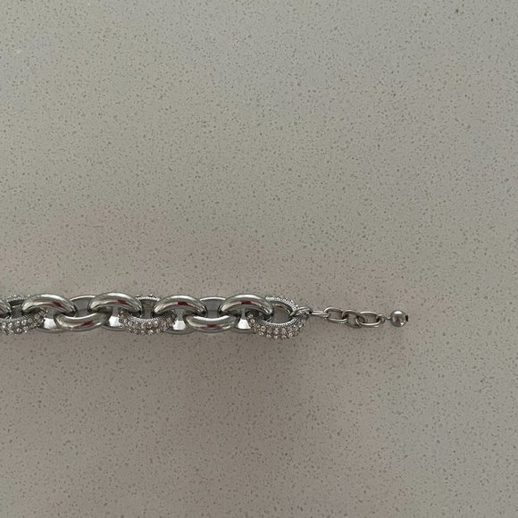 Nordstrom Silver chain and diamond bracelet - Picture 3 of 4